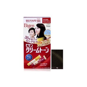 비겐크림톤 40g 염색약 3G 밝은갈색 1개 정품새치커버, 비겐크림톤 40G 염색약 자연흑갈색(7G) 정품 새치커