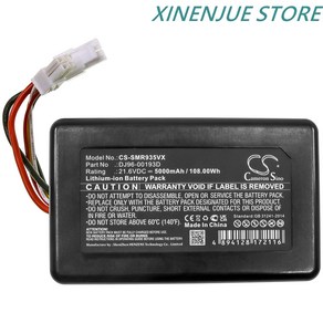 로봇 진공 청소기 배터리 21.6V5000mAh DJ96-00193D 삼성 PoweBot R9350R9250VR2AK9350WKAA SR20K9350WK, 1개