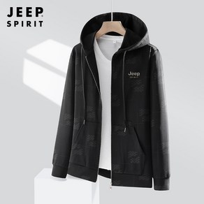 JEEP SPIRIT 남성 여름가을 캐주얼 심플 아웃도어 스포츠 후드집업 JP6382+사은품