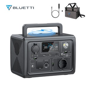 BLUETTI 블루에티 EB3A 600W268Wh파워뱅크 캠핑용휴대용 태양광 고속충전 대용량 보조배터리 앱 컨트롤 UPS모드가능 차량용충전케이블포함