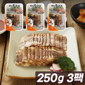 장충동왕족발 쫄깃한 돼지 머릿고기 간편식 반조리 250g 3팩 새우젓포함, 3개