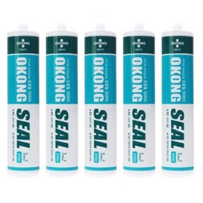 오공 씰 SS900 실리콘 실란트 무초산형 연골드 270ml, 5개