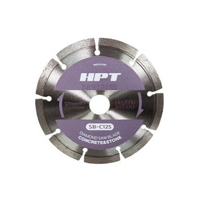 HPT 충전원형톱날 마른날 5인치 125mm 내경20mm 돌칼2362248