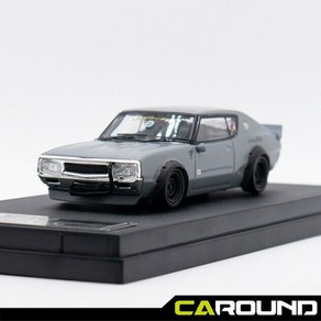 ZOOM 1:64 LBWK 닛산 스카이라인 GT-R 2세대 KPGC110 - 그레이, 1개