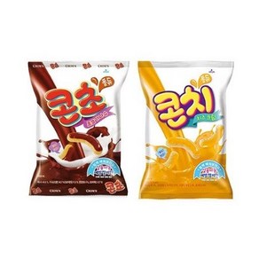 크라운 콘초코 52g x 5p + 콘치즈 52g x 5p 세트, 520g, 1세트