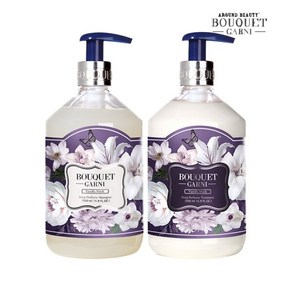 부케가르니 딥 퍼퓸 바닐라머스크향 500ml 샴푸 x1개 트리트먼트 x1개, 2개