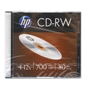 [홈앤스쿨] CD-RW (낱장) 700MB 12배속 개별케이스 공CD 저장, 1개