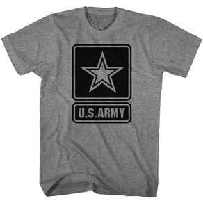 ROCKPANDA U.S Army Star Logo Grey 반팔티