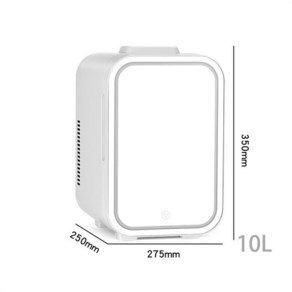 미니냉장고 소형냉장고냉장고 LED 램프 거울 전체 메이크업 미니 전기 휴대용 뷰티 8L 여성 생활 침실 BX0, 04 BX06 4_04 UK
