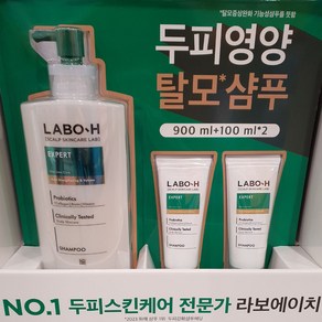 라보에이치 두피강화샴푸 900ML+100MLX2, 2개