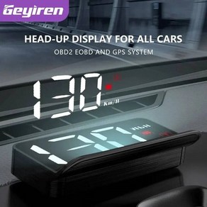 HUD GEYIREN M3 OBD2 GPS 헤드업 디스플레이 전자 프로젝터 디지털 속도계, M1 GPS