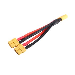 XT60 M/2F 병렬 AWG12 케이블 분배 커넥터 RC카 드론