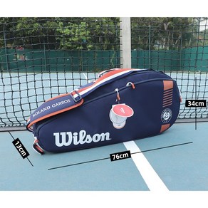 Wilson 윌슨 테니스 가방 백팩 배낭 다용도 전문 테니스 라켓 싱글 숄더백 가방 블루단품 3pcs/6pcs