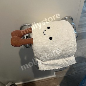 화장지 롤 휴지 인형 토일레 티슈 인형, 15cm