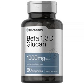 Hobäach 베타 글루칸 1 3D 1000 mg 90정, 1개