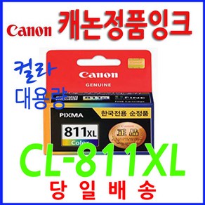 캐논 정품 CL-811XL iP2770 iP2772 MP245 MP258 MP268, 검정, PG-810 검정정품표준용량, 1개