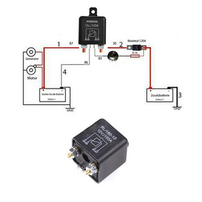 락모터스 릴레이 100A 120A 12V 대용량 파워릴레이 보조배터리 방전방지 콤프레셔, 12V대용량릴레이(100A), 1개