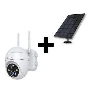 글로벌아이넷 로보뷰S3 홈 IP 카메라 CCTV 배터리 무선 300만화소 S33SUN, 로보뷰S3+3W 태양광패널