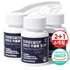 건강머금 프로테오글리칸 연어코 연골 추출물 프리테오글리칸, 36g, 3개