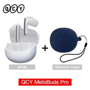 QCY MeloBuds Po ANC Bluetooth 5.3 이어폰 무선 46dB 하이브리드 ANC 고해상도 LDAC 이어 버드 6 마이크 헤드폰 34H 이어폰 감지, 없음