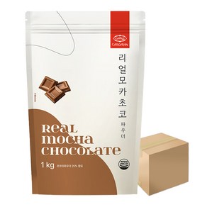 까로망 리얼 모카초코 파우더 1kg 10개 박스 핫초코, 1개입