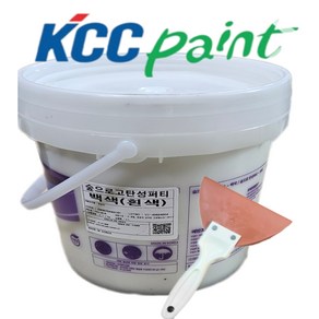 kcc숲으로 친환경 고탄성 퍼티 18L(외부용 빠데 ), 고탄성5L(백색), 1개