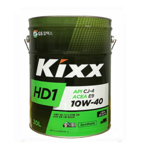 KIXX HD1 10W40 20L CJ4 디젤 엔진오일, 1개