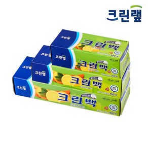 크린랲 크린백 100매X3개 총 300매 미니+중+대+은사수세미