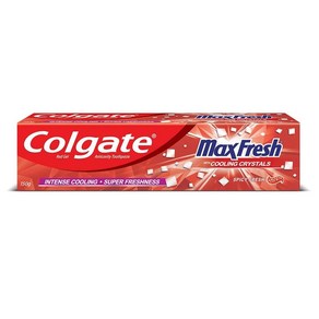 정품 콜게이트 Colgate MaxFesh 150g 구취치약 매우 신선한 호흡을 위한 멘톨 함유 레드젤 페이스트, 1개