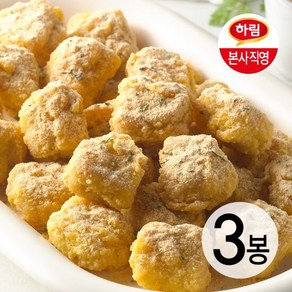 하림 팝콘치킨 치즈팡팡 190g 3봉, 3개