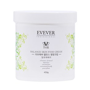 이브에버 밸런스 영양크림 450g 알로에베라 대용량 모든 피부 탄력 크림 피부관리실 전용