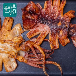 정품 진공포장 포항 해풍 반건조 오징어 피데기, 1박스, 고급형 5미 대(650g)