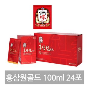 정관장 홍삼원골드 100mlx24포 4세트, 2.4L, 4개