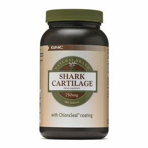 GNC 지엔씨 내추럴 브랜드 상어연골추출물 750 mg 180 타블렛 Shark Cartilage