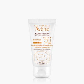 [아벤느] 선 미네랄 크림 50ml SPF50+ PA++++ (무기자차 저자극 톤업 선크림), 1개