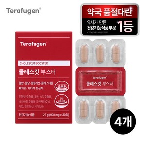 테라퓨젠 콜레스컷 부스터, 30정, 4박스