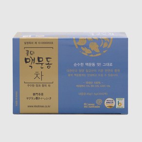 청양 맥문동 꽃뫼맥문동차 1.5g 30티백 특허받은 최적화 로스팅 비법, 45g, 30개입, 1개