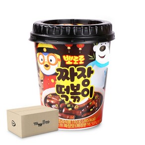 뽀로로떡볶이 짜장맛110g 국물떡볶이, 110g, 16개