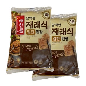 (상온)[해찬들]재래식알찬된장(봉)300g, 300g, 2개