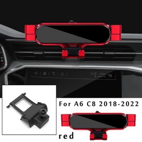 조정 가능한 자동차 전화 마운트 홀더 아우디 A6 C7 C8 A7 스포츠백 4G 4K 자동차 스타일링 브래킷 자동차 인테리어 액세서리, 5.A6 C8 2018 to 2022, 1개