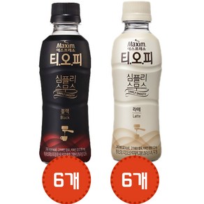 티오피 심플리스무스240mLx12병(블랙6+라떼6)무배, 240ml, 1세트