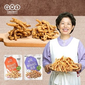 오희숙전통부각 [생자연] 후라이드 오징어 40g 2팩+ 쥐포40g 2팩