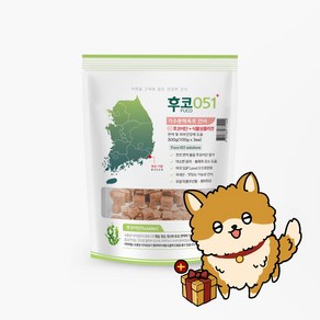 후코051 가수분해육포 연어 300g (100g x 3ea) 후코이단 강아지간식, 단품, 1개