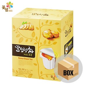 꽃샘 꿀생강차 포션 (액상차 과일청), 450g, 15개입, 6개