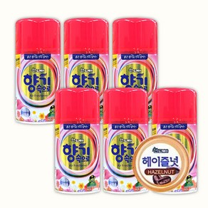 산도깨비 향기속으로 리필용 방향제 헤이즐넛향, 300ml, 6개