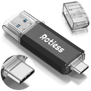 ROTIESS USB3.0 c타입 대용량 유에스비메모리 2in1 핸드폰OTG, 512GB