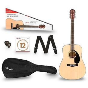 Fende CD-60S Deadnought V2 Acoustic Guita Pack Natual, One Size, One Colo, 1개