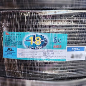 (국산) 편조실드(AMSB) UL2464 AWG18x6C 10M 절단판매/실드케이블/통신케이블/센스전선, 1개