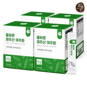 올바른 제주산 여주환 30포 4박스 총 4개월분