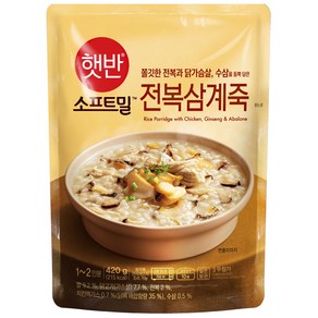 비비고 전복삼계죽, 420g, 7개